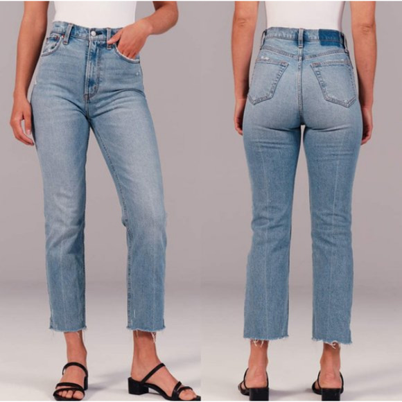 ABERCROMBIE & FITCH Curve Love High Rise Mom Jean Size 24 - Picture 2 of 7